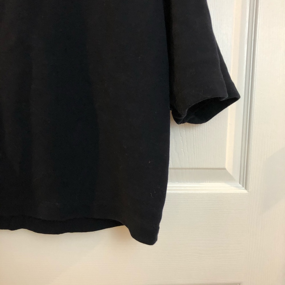 Vince | Navy Blue Cotton 3/4 Sleeve Sweatshirt - Picture 4 of 8
